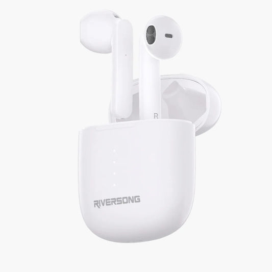 Riversong AirFly L5 EarBuds Auto Open up Connection with Dual Mic ENC (EA267)