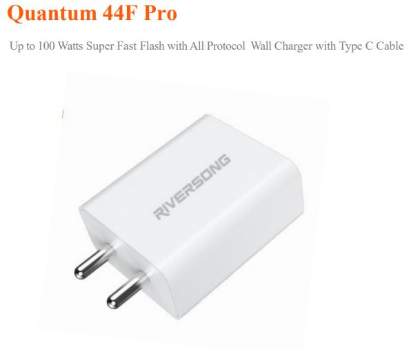 Riversong QUNTUM 44FPRO FLASH 44W USB PORT WITH TYPE-C CABLE
