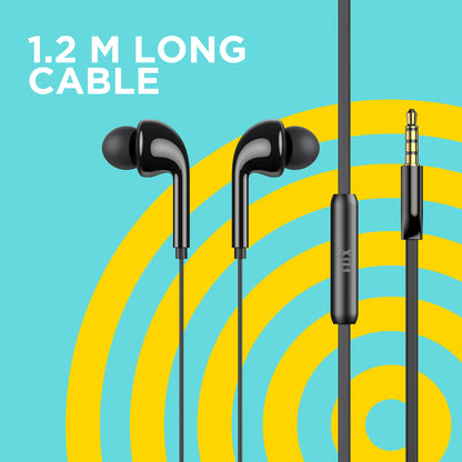 FLIX Wired Earphone XEP-E32 BLK XEP-E32
