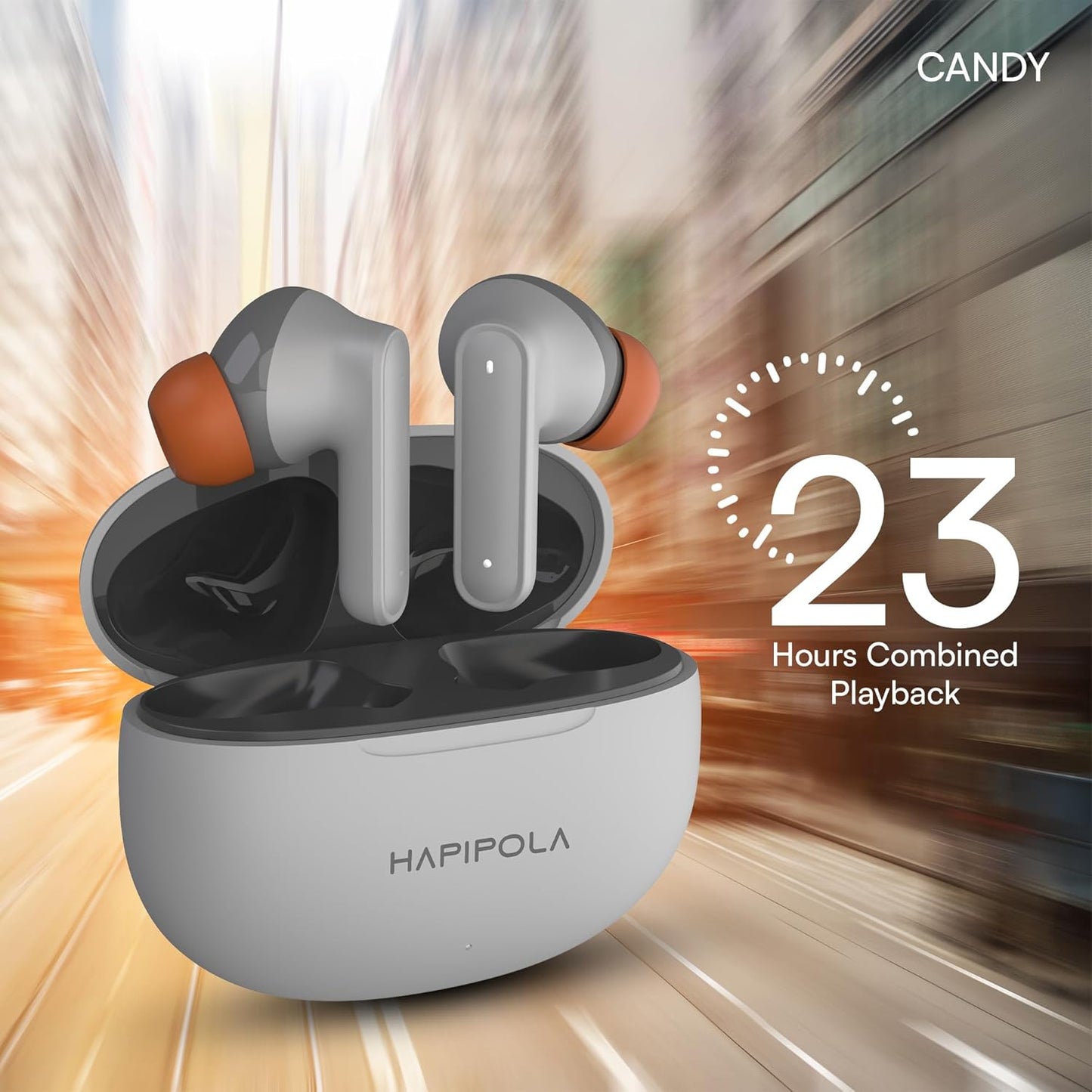 Hapi Pola TWS Candy Immersive Audio Ai-ENC Bluetooth v5.2 13mm Driver
