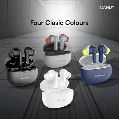 Hapi Pola TWS Candy Immersive Audio Ai-ENC Bluetooth v5.2 13mm Driver