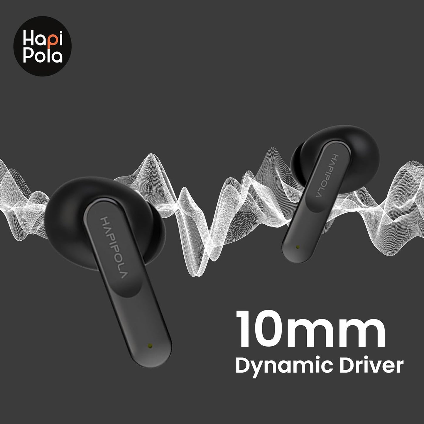 Hapi Pola TWS Killer Bluetooth v5.0 100 Hours Stand-by 23 Hours Playback