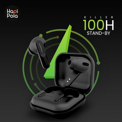 Hapi Pola TWS Killer Bluetooth v5.0 100 Hours Stand-by 23 Hours Playback