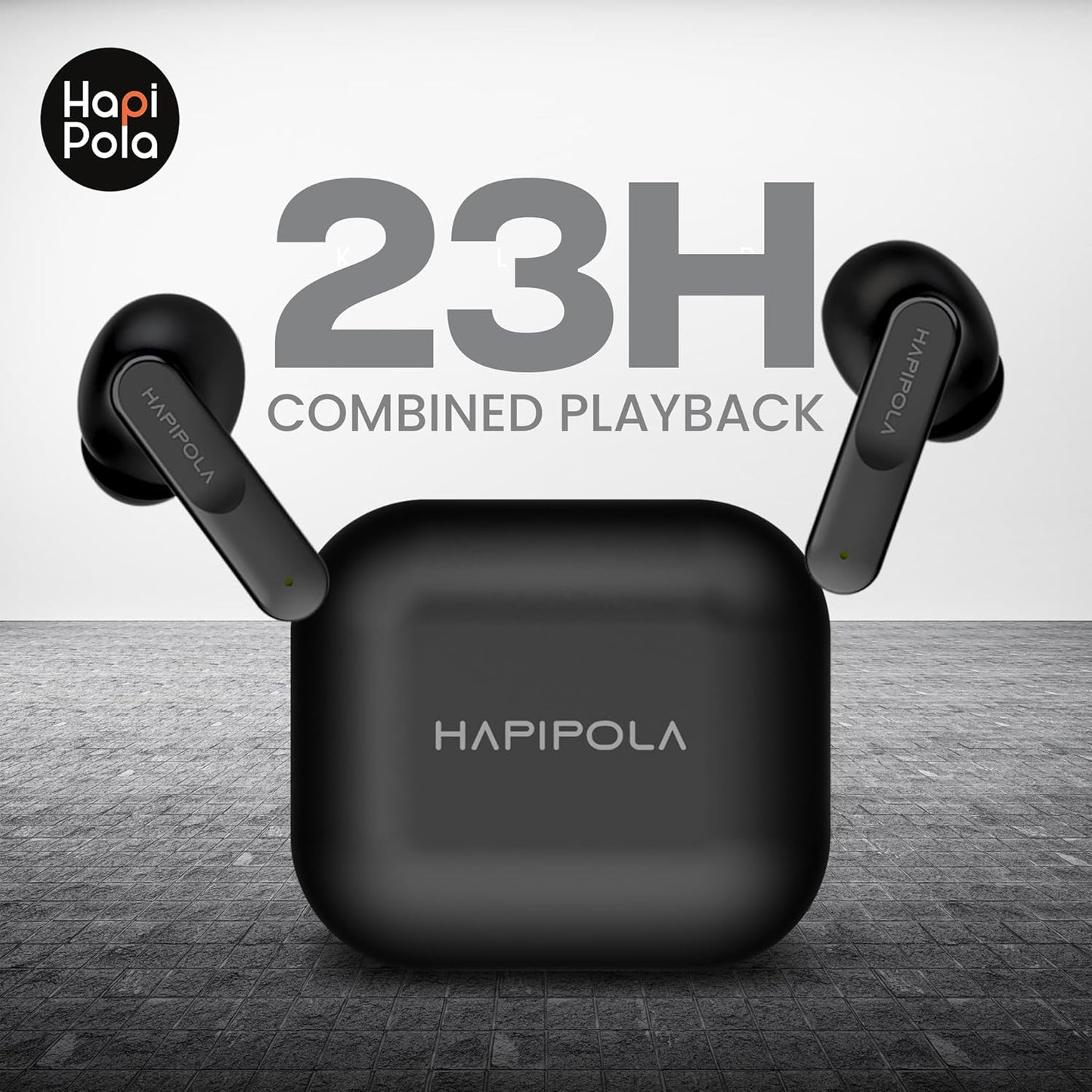Hapi Pola TWS Killer Bluetooth v5.0 100 Hours Stand-by 23 Hours Playback