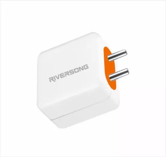 Riversong Power kub 33C 24Watts fast Charger With Type C Cable (AD161)