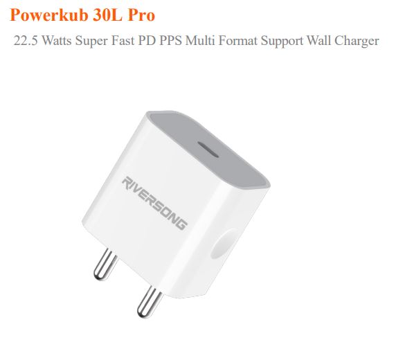 Riversong POWERKUB 30L 22.5W TYPE-C PORT ONLY ADAPTER